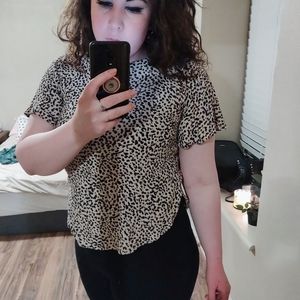 CHEETAH PRINT TOP